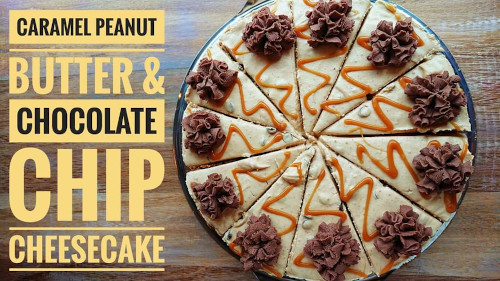 Peanutbutter & chocolate chip cheesecake